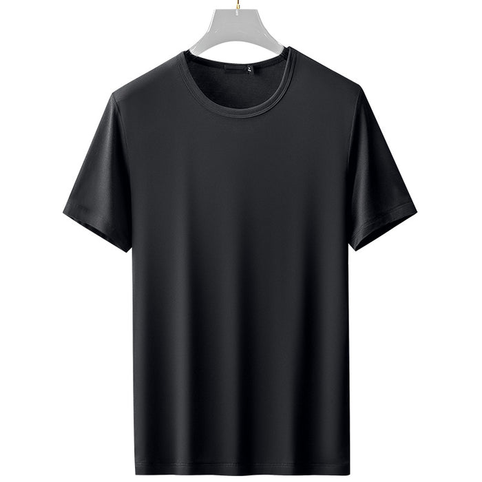 Men's Casual Solid Color Short Sleeve Crew Neck T-Shirt